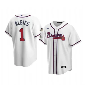 Ozzie Albies Jersey Braves White